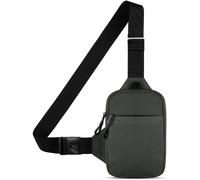 KAL-Sacoche Homme Femme Bandouliere Sac Bandoulière Des Sports Étanche Sport Sling Sac De Poitrine Randonnée Petit Téléphone Portable Crossbody Nylon Pour Iphone Samsung Xiaomi Bis Zu 7.5" Gris