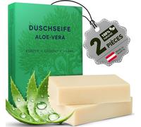 Kal-Savon Solide Corps Et Cheveux Aloe Vera, Gel Douche, Biodégradable Randonnée, Ingrédients 100% Naturels, 2x 85g