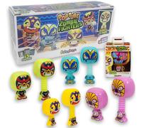 KAL-Sbabam, Funny Box Poptube Zombie Fighters, Jeux Pour Enfants Kiosque Kiosque, Zombie Jouet Halloween, Jouets Pour Enfants, Petits Et Phosphorescents Avec Col Extensible, Monstres Guerriers, Pack