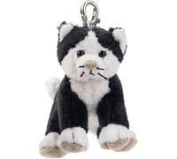 KAL-Schaffer 0226 Porte-Clés Peluche Chat Noir, 10 Cm