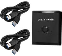 KAL-Sélecteur De Commutateur Bidirectionnel Usb 3.0 2 À 1 Pcs Partage Ou 1 À 2 Hub Pour Clavier Souris Scanner Imprimante Compatible Avec Mac Windows Linux
