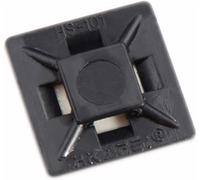 KAL-Self Adhesive Cable Tie Mounts - 3M Strongly Adhesive-Backed Zip Tie Base Holders For Home, Office Cable Wire Management(21Mm X 21Mm, Black, 100Pack)