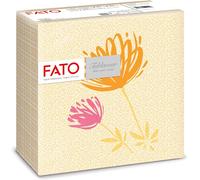 Kal-, Serviettes En Papier Sec, Airlaid, Effet Textile, Paquet De 50 Serviettes, Format 40x40 Plié En 4, Tangerine Magnolia Decor