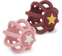 KAL-Set De 2 Balles Sensorielles Bebe - Rosy Sky Balle Sensorielle Bebe Balle De Préhension Bébé Jouet Dentition Bébé Balle Bebe Dentition Bebe Jouet Sensoriel Bebe Balle Bebe Eveil