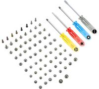 Kal-Set De Vis De Rechange Complet Toutes Les Vis Compatibles Avec Iphone 11 Pro Max 6.5 Inch Avec 2x Vis Pentalobe Dans Chaque Couleur Incl 4 Tournevis