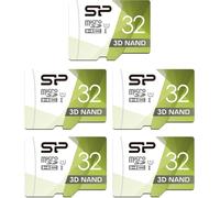 KAL-Silicon Power Lot De 5 Cartes Microsd Haute Vitesse Avec Adaptateur 32 Go