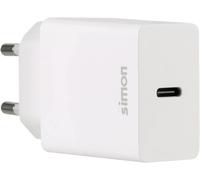 Kal-Simon - Chargeur Usb C, Prise Usb Avec Charge Rapide, Chargeur Mobile 20,0 W (Max), Chargeur Rapide De Type C, Technologie Quick Charge Et Power Delivery, Blanc
