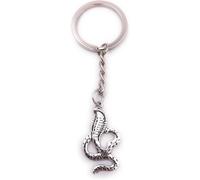 Kal-Snake Cobra Serpent Venimeux Porte-Clés Pendentif En Métal Argenté