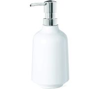 Kal-Soap Pump Step. Pompe À Savon Step. En Mélamine Brillante. Coloris Blanc. 385ml. Dimension 8.3x19cm.