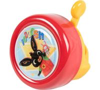 Kal-- Sonnette De Vélo Enfant Bing, Facile À Fixer Au Guidon, Graphismes Lapin Bing, Pour Enfants, Rouge, Taille Unique, Métal