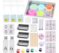KAL-Squishy Maker Kit De Bricolage Pour Fabriquer Soi-Même Des Pattes De Chat Et Du Slime Pour Enfants - Jouet Anti-Stress - Cadeau Pour Filles Et Garçons