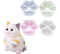 KAL-Squishy Patte De Chat, 1 Pièces Jouets Anti-Stress Pour Chat 4 X Jouets Squishy Mini Pattes De Chat, Cat Paw Squishy , Jouet Sensoriel À Presser Montessori Pour L'Autisme Accessoires De Jeux