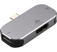 KAL-Station D'Accueil Usb C, Type Cvers 4K Hdtv, Pd 100W, Adaptateur Usb 2.0 3 En 1, Adaptateur Multiport 3 En 1 Type C Plug Hub Pour Chromebook M3, Macbook Air 2018/2019/2020, Galaxie S21/21 +