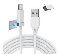 Kal-Staycable Câble Usb Vers Usbc Avec Support Magnétique, 5 Ft/1,5 M Usb-A Vers Type C, Charge Rapide Et Gestion Des Câbles De Bureau, Compatible Avec Iphone 15 16 Pro Max