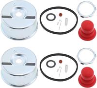 KAL-Store 2 Ensembles Kit De Bol De Flotteur De Carburateur Et De Siège D'Aiguille, Kit De Réparation De Joint Torique D'Ampoule D'Amorçage Compatible Avec Tecumseh Carburateur De Tondeuse À Gazon