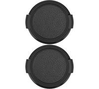 KAL-Store Lot De 2 Caches D'Objectif Avant En Chanvre 52 Mm Double Face Clip Latéral Compatible Avec Olympus