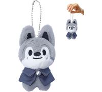 KAL-Stray Kids 'Magic School' 12Cm Peluche Porte-Clés Wolf, Poupée Straykids Skzoo, Cadeau K-Pop