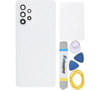 Kal-Superbe Pièce De Réparation Arrière En Plastique Blanc Pour Samsung Galaxy A52 52 5g Avec Cadre Photo Arrière, Lentille En Verre, Adhésif Prédécoupé Et Kits D'outils