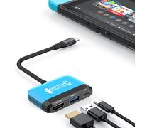 Kal-Switch Dock For Nintendo Switch Oled, 3 In 1 Switch Tv Adapter With 4k Hdmi, Usb 3.0 Port, Type C 100w Charging, Portable Switch Docking Station Travel, For Samsung Dex S24, Macbook