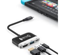 Kal-Switch Dock For Nintendo Switch Oled, 3 In 1 Switch Tv Adapter With 4k Hdmi, Usb 3.0 Port, Type C 100w Charging, Portable Switch Docking Station Travel, For Samsung Dex S24, Macbook
