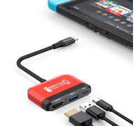 Kal-Switch Dock For Nintendo Switch Oled, 3 In 1 Switch Tv Adapter With 4k Hdmi, Usb 3.0 Port, Type C 100w Charging, Portable Switch Docking Station Travel, For Samsung Dex S24, Macbook