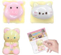 KAL-Taba Squishy Lot De 3 Pattes De Chat Squishy Fufu Squishy - Patte De Chat - Anti-Stress - Pour Fille Et Garçon - Cadeau D'Anniversaire