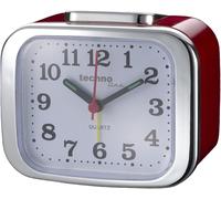 KAL-Technoline Geneva Xl Radio Réveil À Quartz Rouge Métal