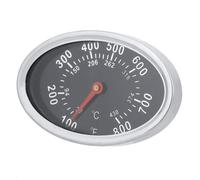 KAL-Thermomètre De Barbecue, Thermomètre À Rôtir En Acier Inoxydable De Forme Ovale 430 ¿ Pour Grills, Fours, Fumoirs, Fumoirs Et Chariots De Grill, Accessoires De Grill Analogiques