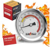 KAL-Thermomètre De Couvercle Bbq Therm 260 -Four À Pizza Thermomètres Pour Barbecue -Fumoir Ou Four À Fumer Thermomètre Barbecue Ø 6,5 Cm -Thermomètre Four À Pizza