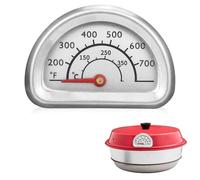 KAL-Thermomètre Pour Four, Thermomètre En Acier Inoxydable Barbecue Pour Bbq Thermometre De Cuisson Et Cuisine Avec Affichage De La Température 0 °C À 350 °C Compatible Avec Le Four Omnia