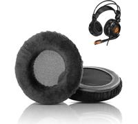 KAL-Tissu Doux Remplacement Des Coussinets Compatible Avec Klim Puma Gaming Headset Black Coussinets D'Oreille (Tissu Doux/Mousse Haute Densité)