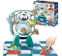 KAL-Toilette Verticale Jouet,Shoot The Poop Jouet Familial Avec 12 Caca,2 Lanceurs,1 Autocollant,Jouet De Toilette Drôle Poo Toilet Game Poo Shoot Game Joke Prow Jouet Nouveauté Poo Jeux Pour