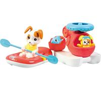 KAL-- Tomy E73307C Mer Ensemble Hélicoptère Flottant Et Radeau De Sauvetage-Hélice À Eau-Pilote Eclabousseur-Jouet De Bain Pour Bébé Et Verseur-A Partir De 1 An, Multicolore, Petit
