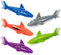 KAL-Torpille De Piscine 5 Pièces Torpille Requin Jouet D'Eau Piscine Jouets De Plongée Pour Enfants Kit De Jeux De Plongée Piscine Pour Accessoires De Plongee, Entraînement Sous-Marin D'Été