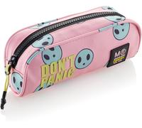 Kal-- Trousse D'école, Fermeture Éclair En Plastique Résistant, Poignée Métallique, Trousse De 193 X 85 X 60 Mm, Don't Panic, Rose, 193 X 85 X 60 Mm, Portefeuille Simple Recyclé Don't Panic