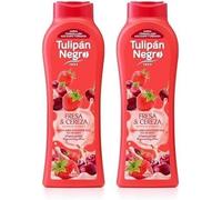 Kal-Tulipe Noire Gel 600 + 120 Ml, Fraise Et Cerise - 12ml Rouge 720 Millilitres (Lot De 2)