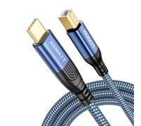 KAL-Usb C Druckerkabel 1M,Usb B Auf Usb C Kabel Scannerkabel Nylon Drucker Kabel Kompatibel Mit Matebook, Dell, Hp, Canon, Lexmark/Xerox/Brother/Samsung Etc.Blau