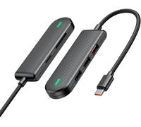 KAL-Usb C Hub 5 En 1 Usb C Dock Adaptateur Usb C, Connexion Usb 3.0, 1 Lecteur De Carte Sd Et 1 Microsd Pour Macbook Pro 2015/2017, Nouveau Macbook 12 Pouces, Chromebook Appareils Type-C