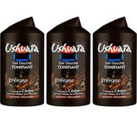 Kal-Ushuaïa - Gel Douche Homme Tonifiant Energise À L'extrait De Cèdre Des Hauts Plateaux De La Réunion - 250 Ml - Lot De 3