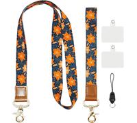 Kal-Vachelper Phone Tether Tabs, Metal Cell Phone Lanyard Case Patch With 2 Wrist Straps, Universal Lanyard Patch Pad Replacement Attachment Stainless Steel Without Adhesive For Most Smartphone