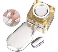 Kal-Vernis À Ongles En Gel Métallique Effet Miroir Argenté Effet Miroir Miroir Holographique 3d Soak Off Uv/Led Ultra Lumineux 8 Ml