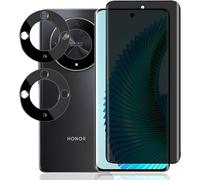 Kal-Verre Trempé Anti Espion Pour Honor Magic 6 Lite, 1 Pièces Privacy Film Et 2 Pièces Protecteur Caméra Arrière, Sans Bulles 9h Dureté Anti-Spy Protection Écran Pour Honor Magic 6 Lite