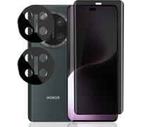Kal-Verre Trempé Anti Espion Pour Honor Magic 7 Lite, 1 Pièces Privacy Film Et 2 Pièces Protecteur Caméra Arrière, Sans Bulles 9h Dureté Anti-Spy Protection Écran Pour Honor Magic 7 Lite
