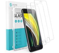 Kal-Verre Trempé Pour Iphone Se 2020 (4.7"") [Lot De 3] Avec Cadre D'installation Et Kits, Film Protection Ecran Vitre Hd Dureté 9h, Sans Bulles, 3d-Touch, Incassable Pour Iphone Se 2020
