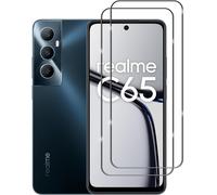 Kal-Verre Trempé Pour Realme C65 4g, 2 Pièces Protecteurs D'écran + 2 Pièces Caméra Arrière Protecteur, Film Protection Écran -Anti Rayures, Hd Ultra Transparent Dureté, 9h Glass