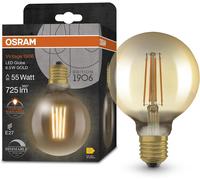 KAL-Vintage 1906 Globe, Filament Gold, Dimmable, 6.5W, E27, Pack Singlement