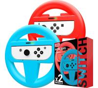 KAL-*Volants Pour Nintendo Switch - 1* Volant Rouge + 1* Volant Bleu Pour Les Manettes Joy-Cons De La Console Nintendo Switch - Twin Pack