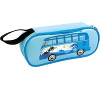 Kal-Vw Collection Trousse À Crayons, Étui À Stylos, Pochette À Fournitures En Design Vw T1 Bus Unisexe (Surf/Bleu)