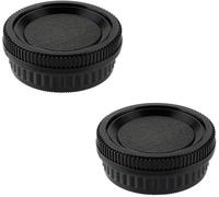 KAL-Wh1916 Lot De 2 + 2 Couvercles D'Objectif Arrière Compatibles Avec Pentax K-1 K-3 K30 K-5 K50 Ii K-7 K70 K-S1 K-S2 K100D K110D K200D Dslr Camera W/K Mount Lens