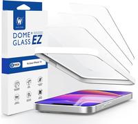 Kal-Whitestone Ez Protecteur D'écran Pour Apple Iphone 14 Série Full Coverage Tempered Ez Glass Shield -Trois Packs Blanc (6.1")